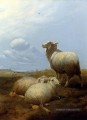 Moutons au pâturage animaux de ferme moutons Thomas Sidney Cooper